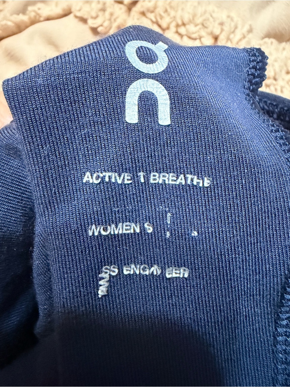 On Running Navy Short Sleeve Women's Performance Tee - Picture 9 of 10